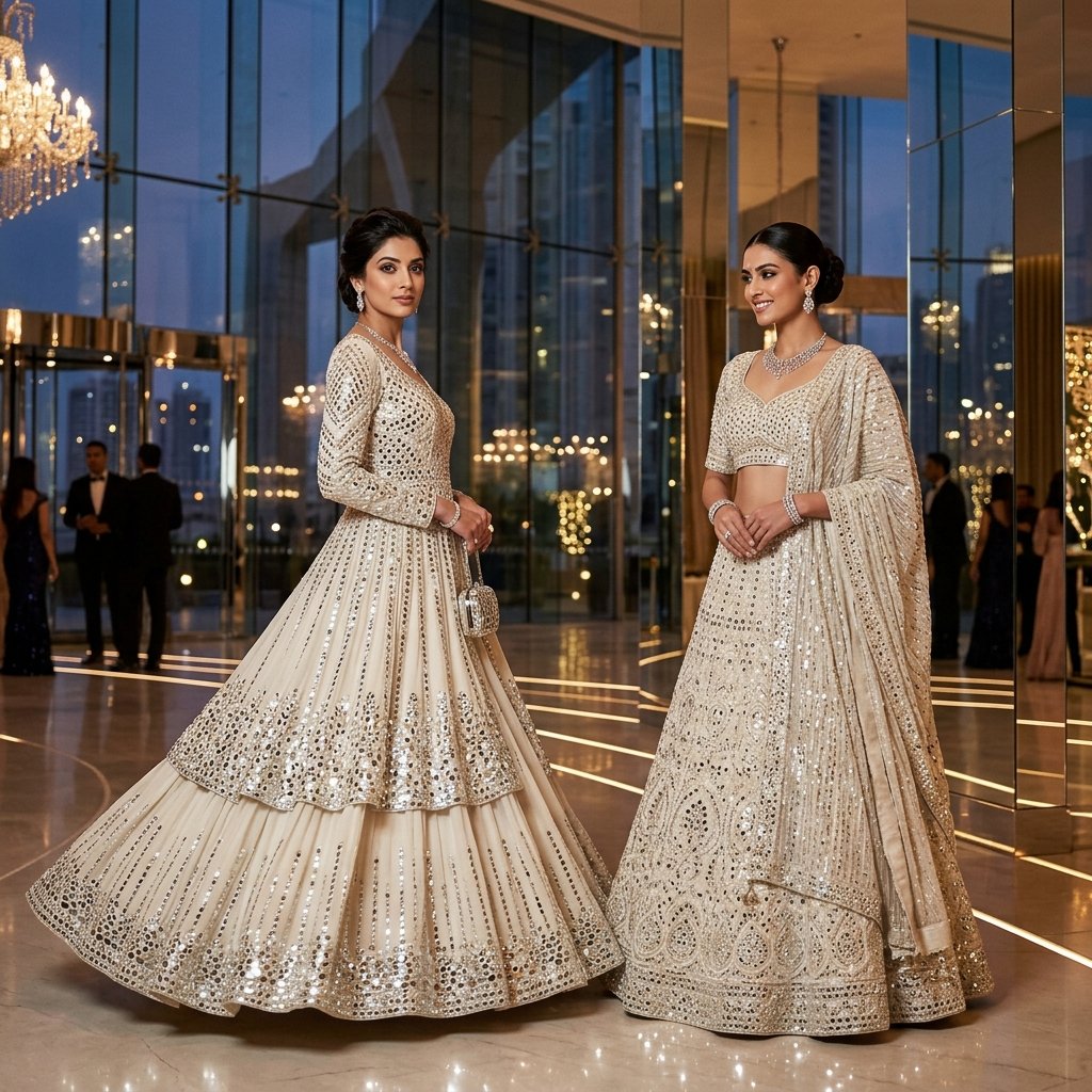 Ishra Gota Patti Skirt Set