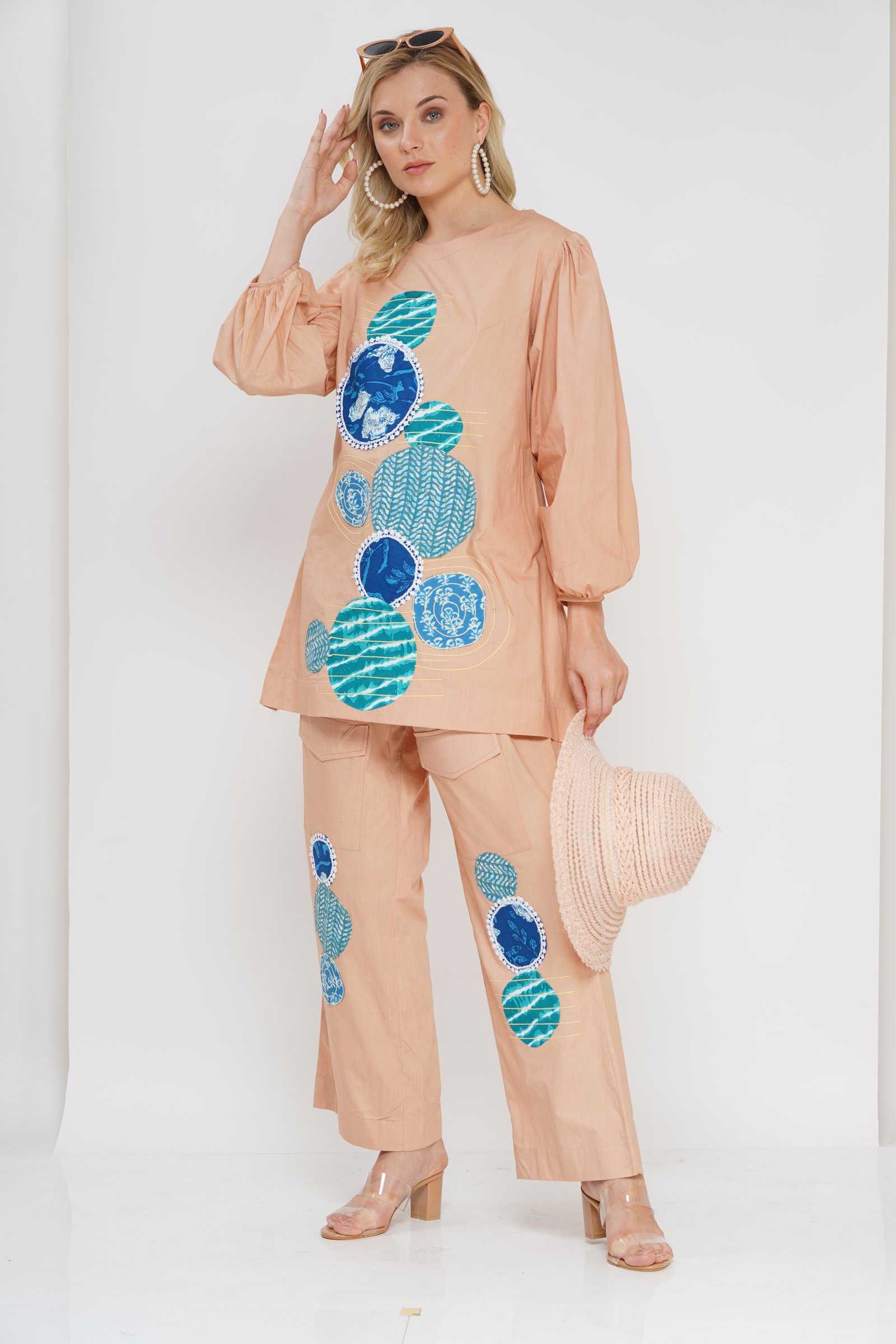 Earthy Brown Cotton Co-ord Set
