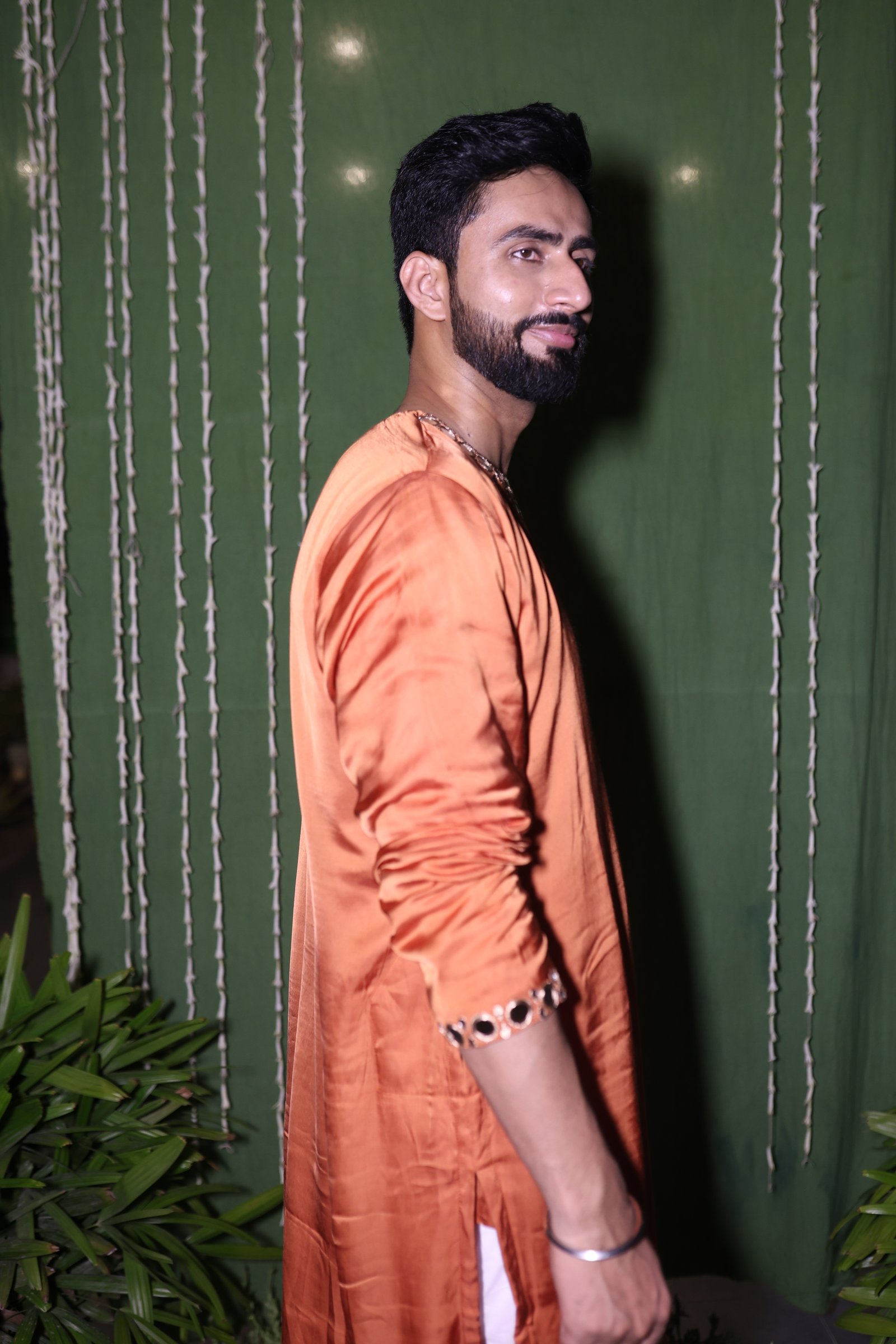 Mirror Work Rust Kurta  thumbnail 4